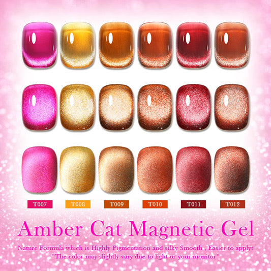 3D & Amber cat eye gel