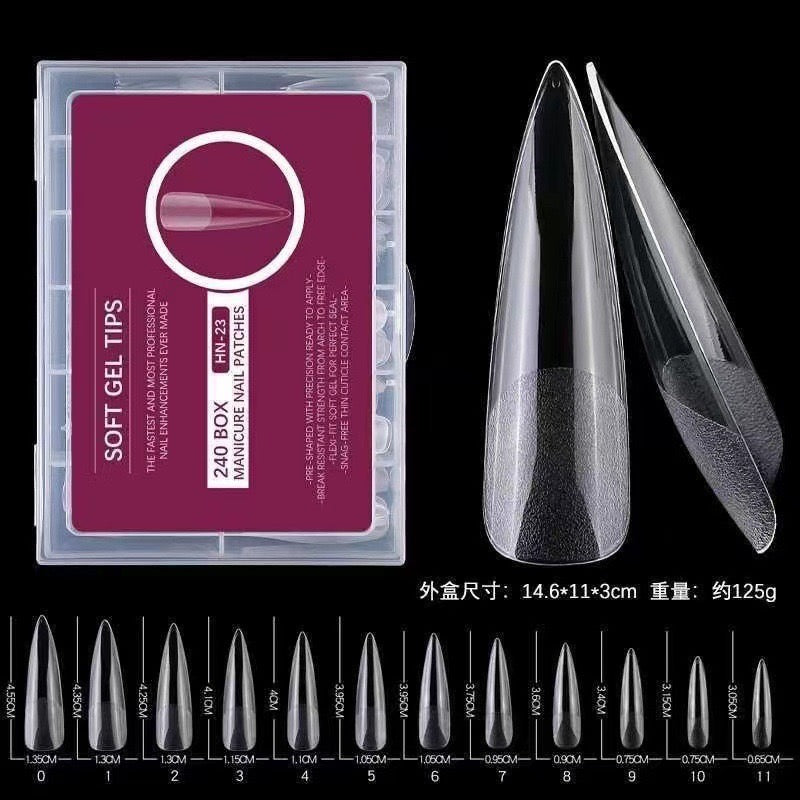 XXL Full Cover Soft Gel Nail Tips