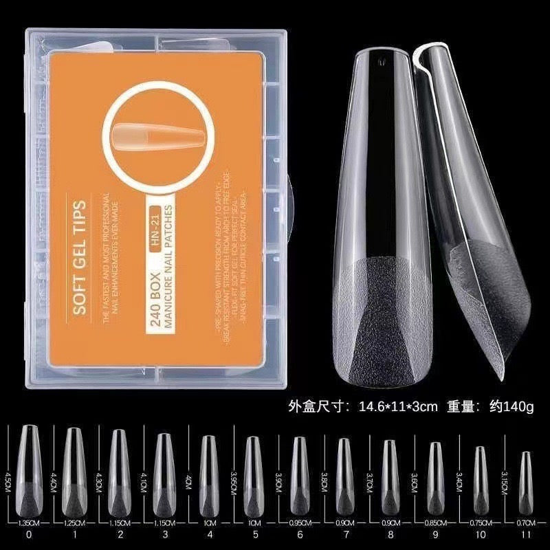 XXL Full Cover Soft Gel Nail Tips