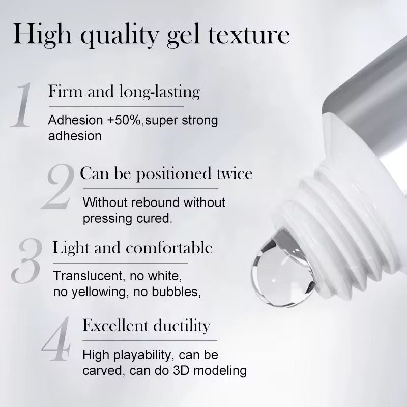 Solid tip glue gel