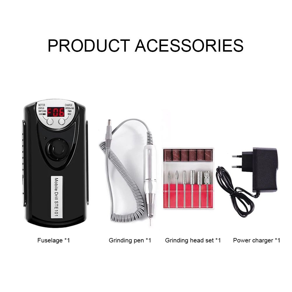 CR101 40,000rpm Rechargeable Nail Drill