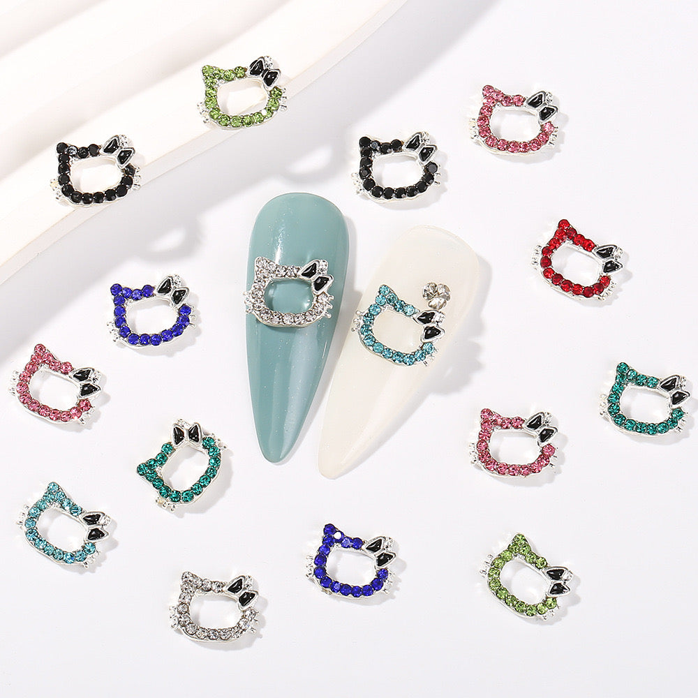 Blank hello kitty face charm — 2 pieces