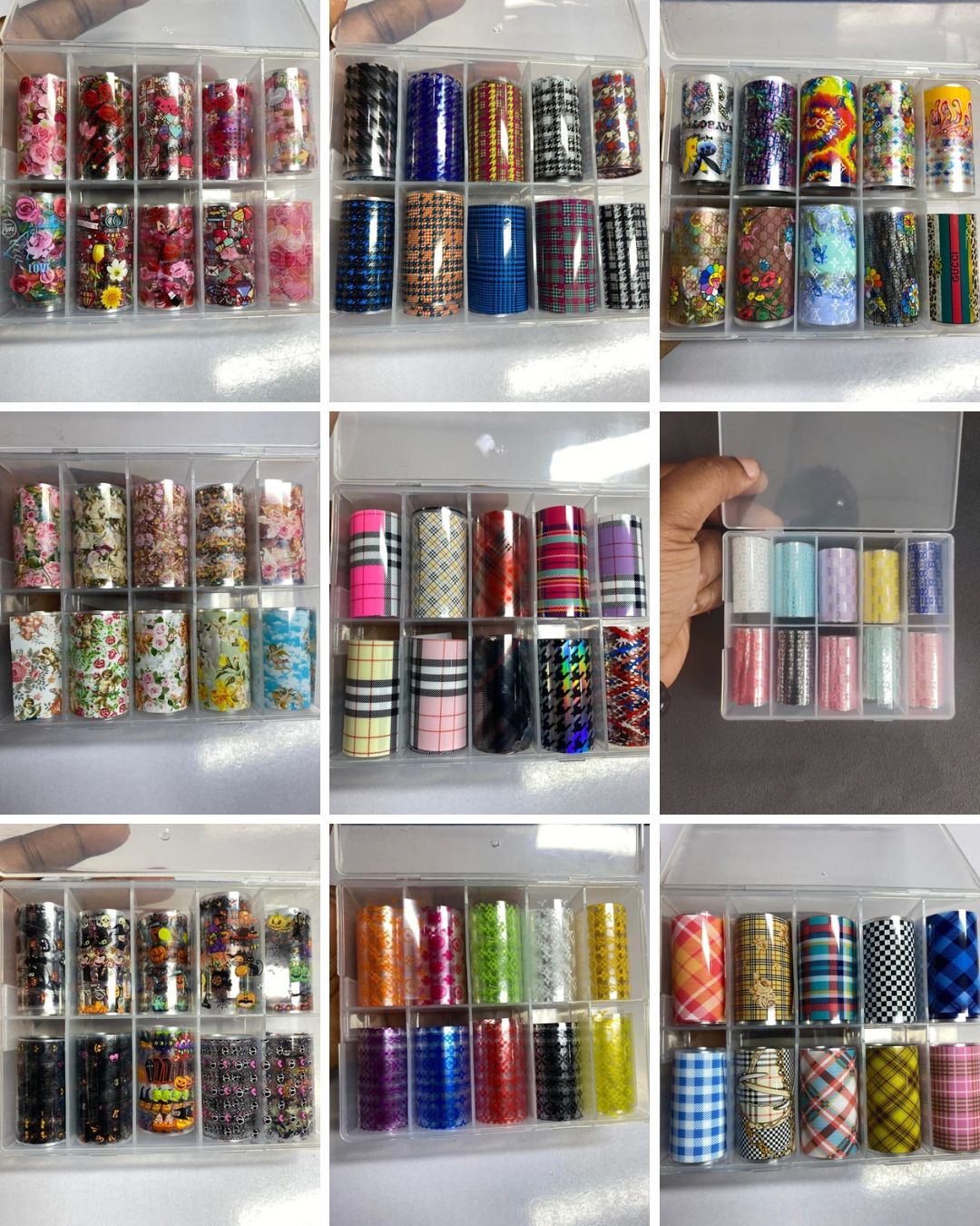 5 pack Transfer foil bundle + free glue