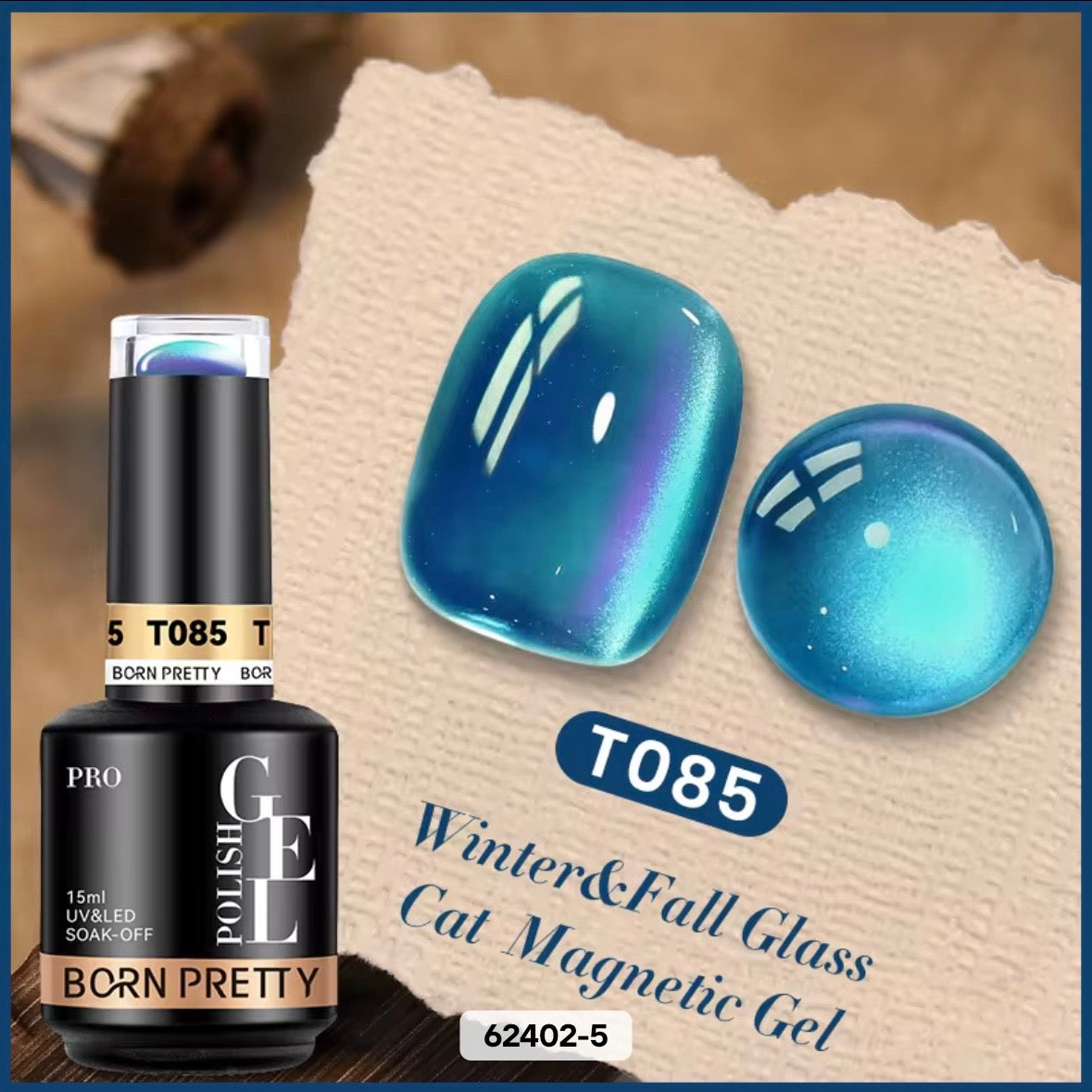 3D & Amber cat eye gel