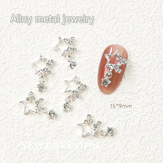 Star charms — 2 pieces