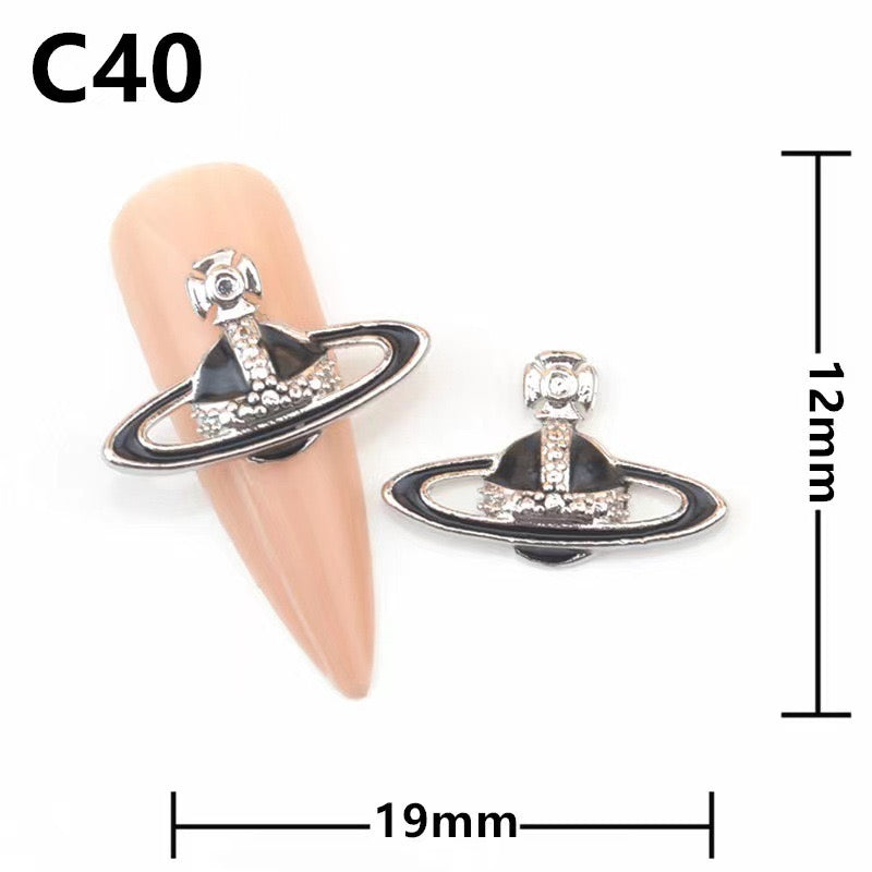 Planet Charms 10 pieces