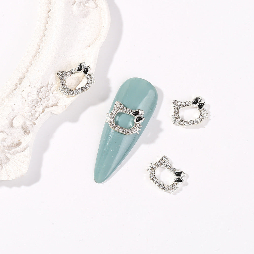 Blank hello kitty face charm — 2 pieces