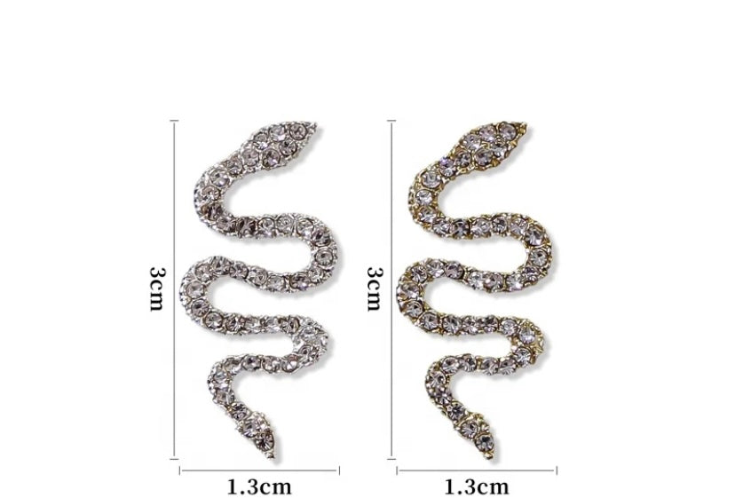 Zircon Snake Charm — 2 pieces