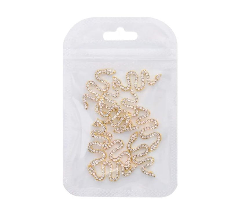 Zircon Snake Charm — 2 pieces