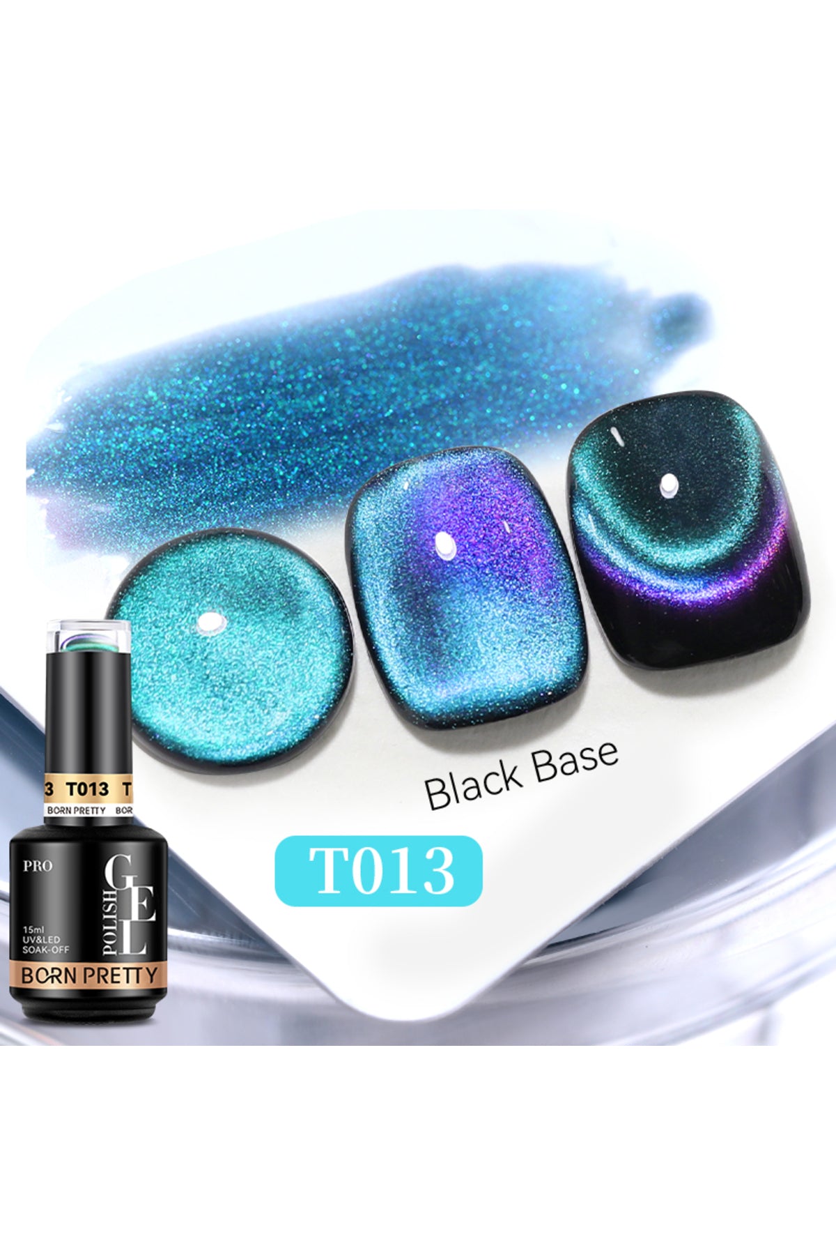 3D & Amber cat eye gel